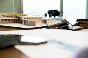 Photo of a architectural 3D model on a desk | featured image for Home.