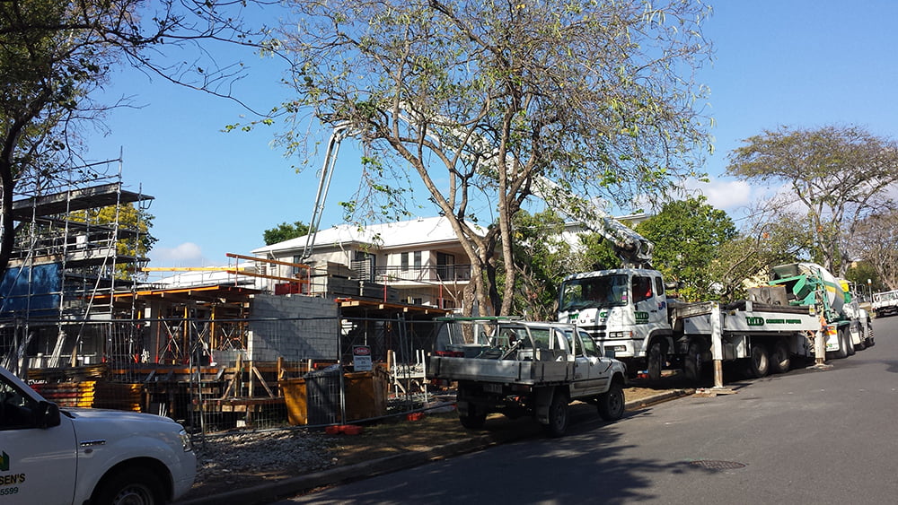 Photo of construction in progress | featured image for Apartment building under construction.