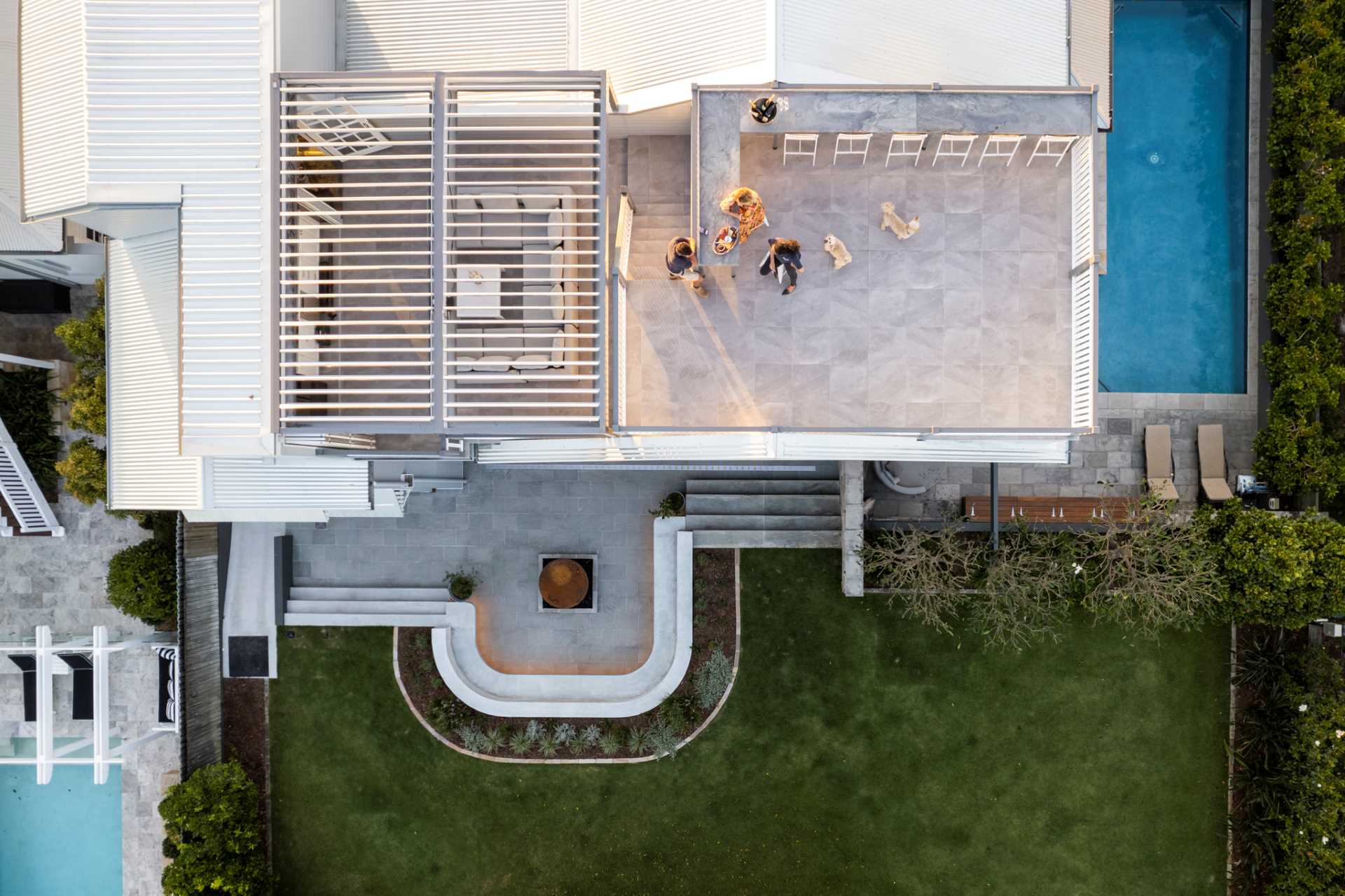 Aerial view of a renovated footop deck | Featured image for the Good Design in Architecture blog from Clements Clarke Architects.